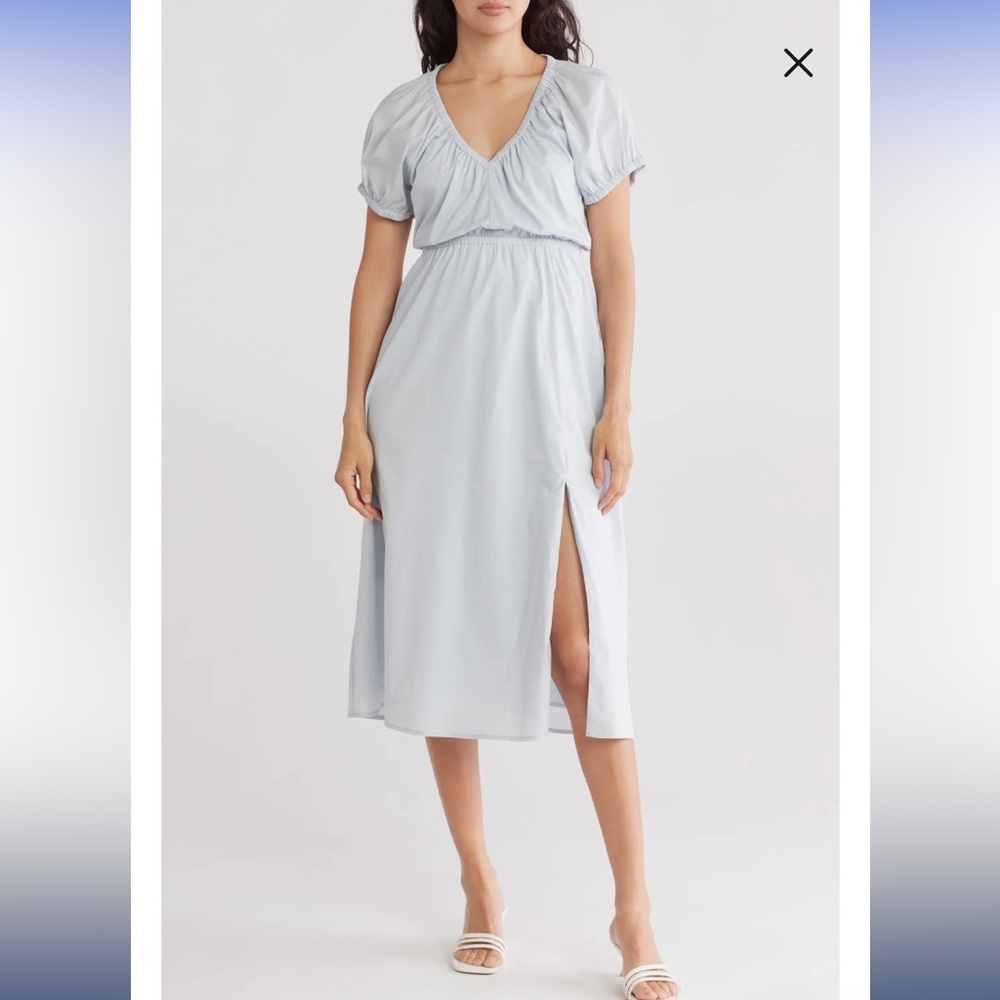 Steve Madden Sky Blue Midi Skirt